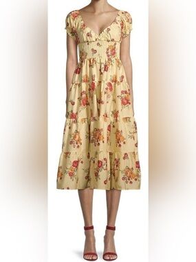 Danielle Bernstein WeWoreWhat Floral Midi Dress